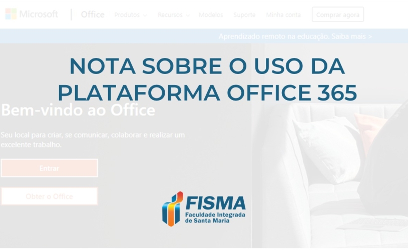Nota informativa sobre o uso da Plataforma Office 365