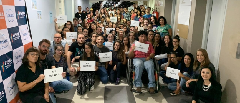 Curso de Psicologia promove reflexão sobre feminicídio e violência contra a mulher, em ação de recepção dos alunos