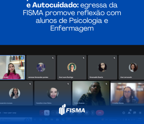 Alunos da FISMA participam de palestra sobre produtividade e procrastinação com a psicóloga Mariana Brutti