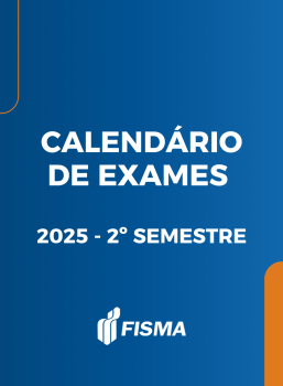 Calendário de exames dos cursos de graduação da FISMA