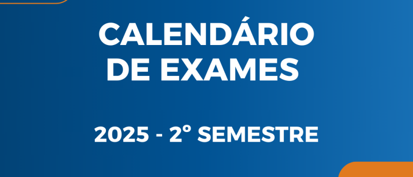 Calendário de exames dos cursos de graduação da FISMA