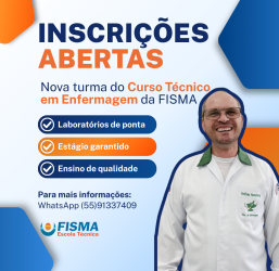 Inscrições Abertas para o Curso Técnico em Enfermagem da FISMA