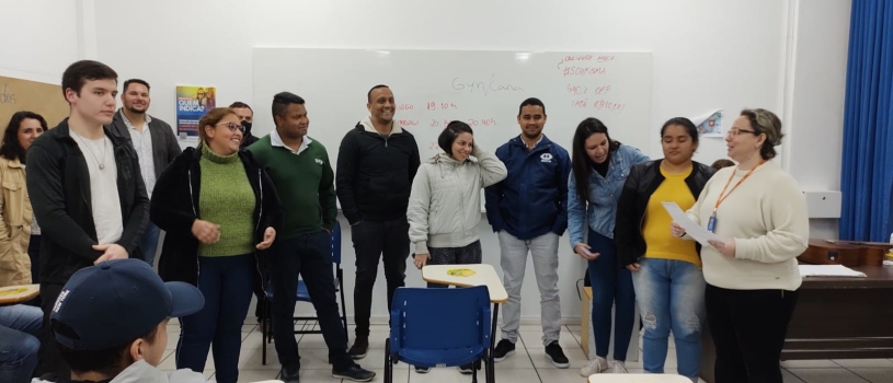 Curso de Administração promove atividade de boas-vindas aos seus alunos