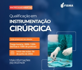 FISMA abre inscrições para o curso de Instrumentação Cirúrgica