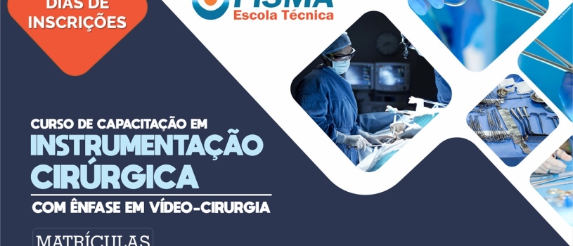 Últimos dias para inscrições no curso de Instrumentação Cirúrgica com Ênfase em Vídeo