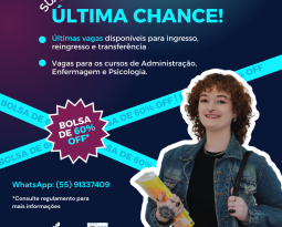 Últimas vagas com desconto: bolsas de 60% na FISMA para Administração, Enfermagem e Psicologia