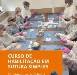 FISMA oferece Curso de Habilitação em Sutura Simples para profissionais e acadêmicos da área da saúde