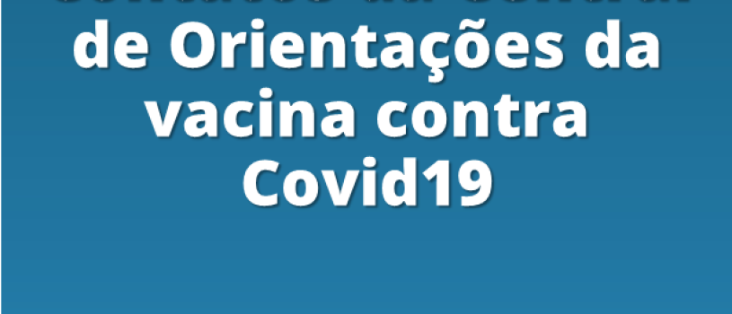 Mudança nos contatos disponíveis da Central de Orientações da vacina contra a Covid19