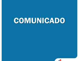 COMUNICADO OFICIAL À COMUNIDADE