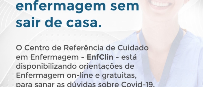 EnfClin do CISEPES da FISMA lança serviço on-line e gratuito de orientações de enfermagem