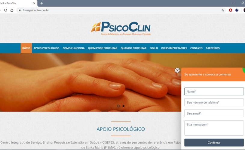 Serviço de apoio psicológico da PsicoClin é pauta do jornal Diário de Santa Maria