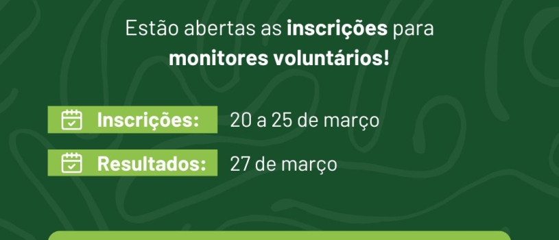 Curso de Enfermagem publica edital de monitoria