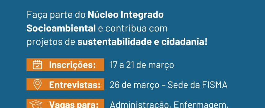 Inscrições abertas para monitoria voluntária do NISA