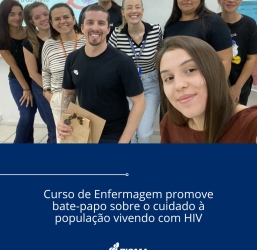 Curso de Enfermagem promove bate-papo sobre o Cuidado à População Vivendo com HIV