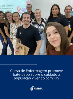 Curso de Enfermagem promove bate-papo sobre o Cuidado à População Vivendo com HIV