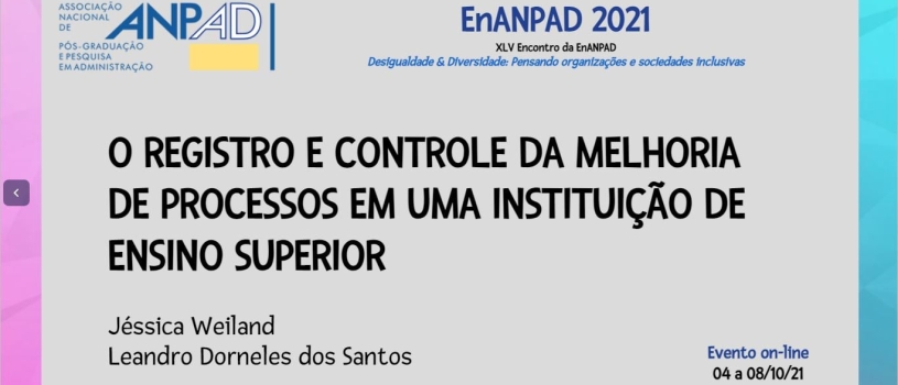Professor da FISMA apresenta trabalho em encontro nacional de Administração