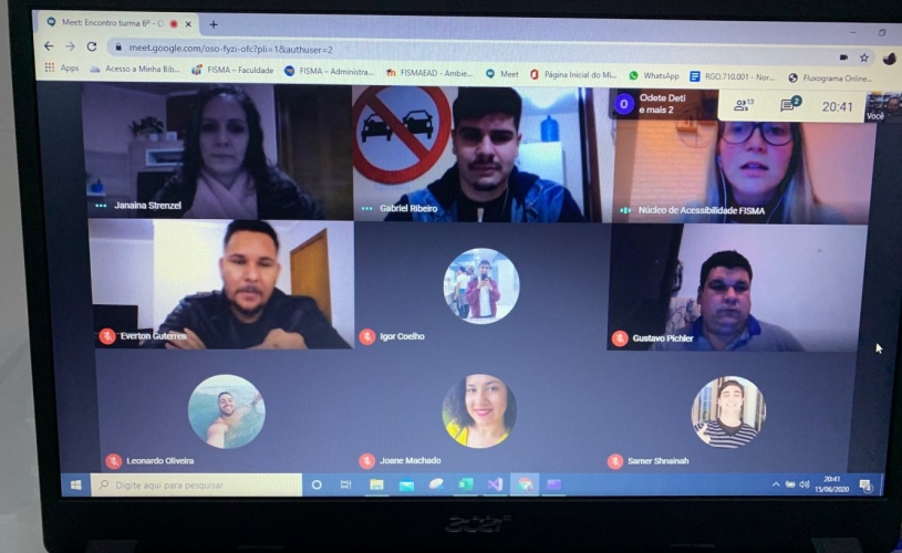 CURSO DE ADM PARTICIPA DE AULA ESPECIAL COM REPRESENTANTES DO NAFI E CLÍNICA-ESCOLA DA FISMA