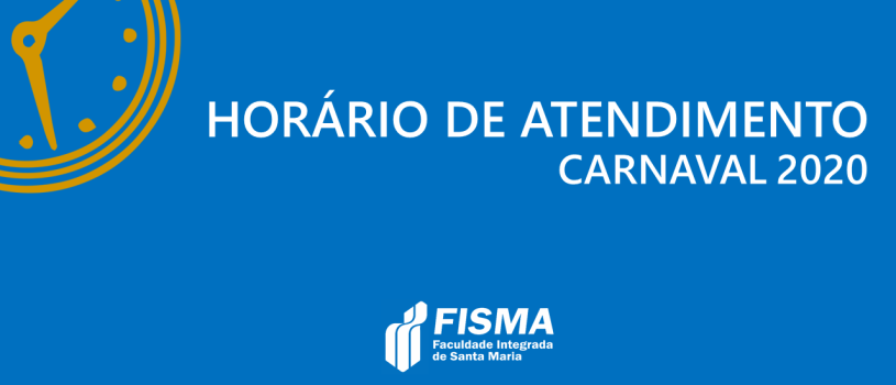 Horário de atendimento no Carnaval 2020