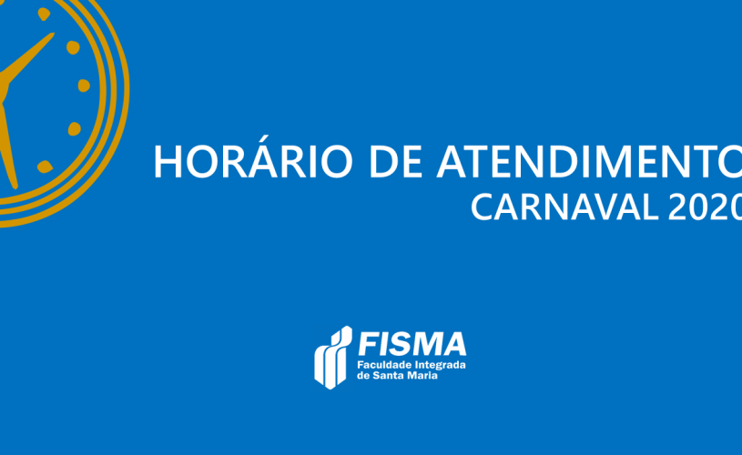 Horário de atendimento no Carnaval 2020