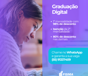 FISMA abre matrículas para graduação EAD com qualidade e condições especiais por tempo limitado
