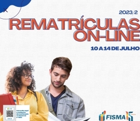 Rematrículas para o segundo semestre iniciam no dia 10 de julho