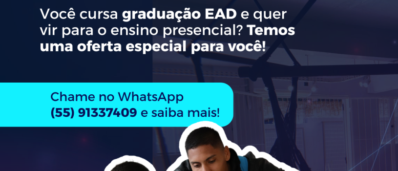 Está cursando graduação EAD, mas tem saudades do ensino presencial?