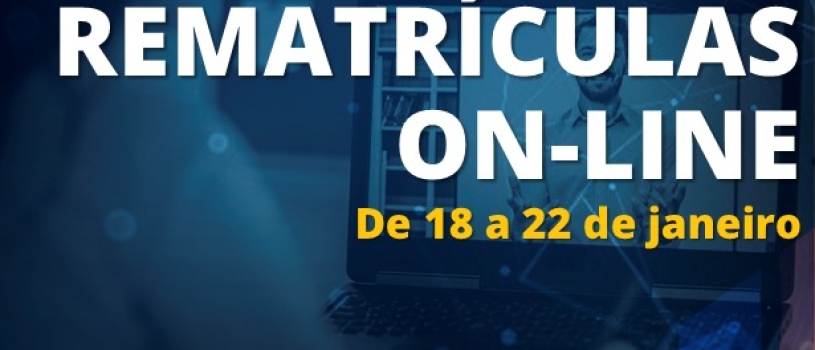 Rematrículas dos cursos de graduação ocorrem entre os dias 18 a 22 de janeiro