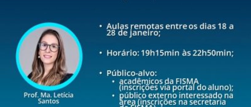Curso de Administração lança disciplina de férias