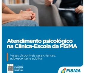 Clínica-Escola da FISMA abre vagas para atendimento psicológico