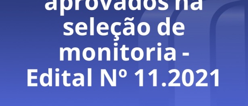 FISMA divulga resultado dos aprovados na seleção de monitoria