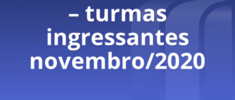 Oferta de exames das turmas ingressantes no calendário alternativo